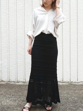 fujiさん（レディース・154cm）の春コーディネート