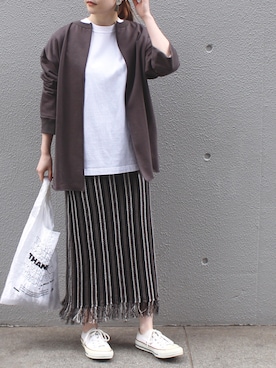 fujiさん（レディース・154cm）の冬コーディネート