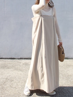 fujiさん（レディース・154cm）の春コーディネート