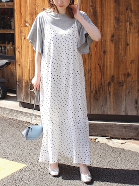 ドットワンピ の人気ファッションコーディネート 髪型 ミディアムヘアー Wear