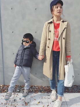 「OLD NAVY（オールドネイビー）のアイテム（ダウンジャケット/コート）」を使った、maimaiさん（レディース・157cm）の冬コーディネート
