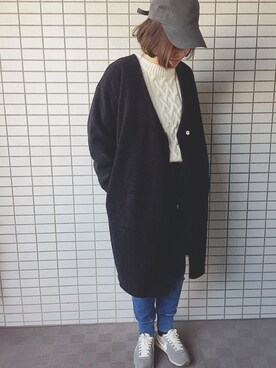「SEVENDAYS=SUNDAY（セブンデイズサンデイ）のアイテム（その他アウター）」を使った、maimaiさん（レディース・157cm）の冬コーディネート