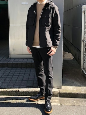 「NANO universe（ナノユニバース）のアイテム（チノパンツ）」を使った、nano・universe men's staffさん（メンズ・173cm）の秋コーディネート