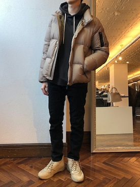 「NANO universe（ナノユニバース）のアイテム（チノパンツ）」を使った、nano・universe men's staffさん（メンズ・173cm）の秋コーディネート