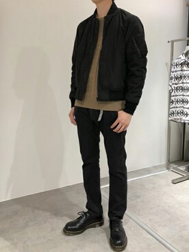 nano・universe men's staffさんの（Alpha Industries | アルファインダストリーズ）を使ったコーディネート