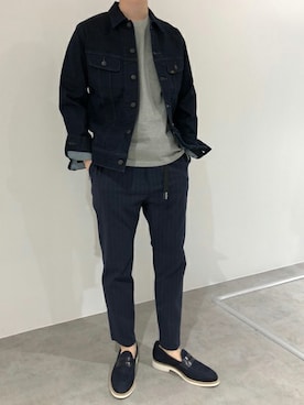 「WILD THINGS（ワイルドシングス）のアイテム（スラックス）」を使った、nano・universe men's staffさん（メンズ・173cm）の春コーディネート