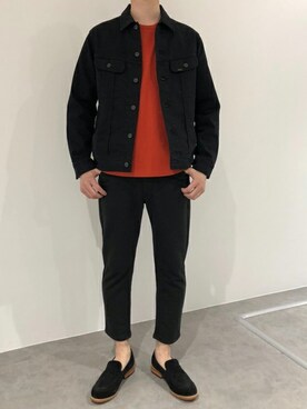 「NANO universe（ナノユニバース）のアイテム（ローファー）」を使った、nano・universe men's staffさん（メンズ・173cm）の春コーディネート