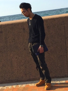 Yuta Yasuiさん（メンズ・180cm）の冬コーディネート