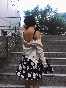 「axes femme（アクシーズファム）のアイテム（その他アウター）」を使った、言心さん（レディース・165cm）の夏コーディネート
