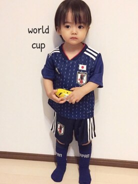 サッカー日本代表ユニフォーム のキッズ人気ファッションコーディネート Wear