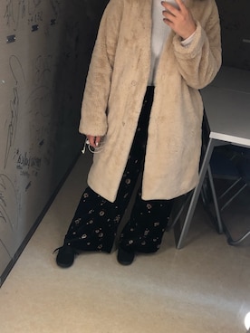 「GLACIER（グラシア）のアイテム（その他アウター）」を使った、いのりさん（レディース・153cm）の秋コーディネート