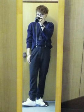 「An+u（アンユー）のアイテム」を使った、hiroakiさん（メンズ・174cm）の冬コーディネート