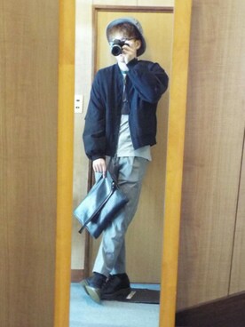 「シャリーフ(SHAREEF)」｜「アイテム（アクセサリー）」を使った、hiroakiさん（メンズ・174cm）の冬コーディネート