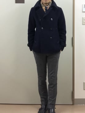 「MEERMIN（メルミン）のアイテム」を使った、RTさん（メンズ・177cm）の冬コーディネート