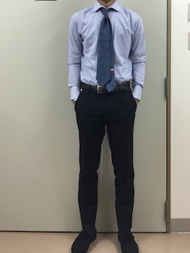 「アイテム（フォーマルスーツ/小物）」を使った、RTさん（メンズ・177cm）の秋コーディネート