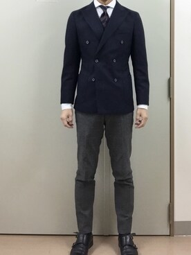「MEERMIN（メルミン）のアイテム」を使った、RTさん（メンズ・177cm）の冬コーディネート