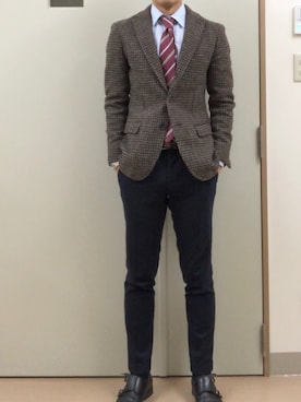 「MEERMIN（メルミン）のアイテム」を使った、RTさん（メンズ・177cm）の春コーディネート