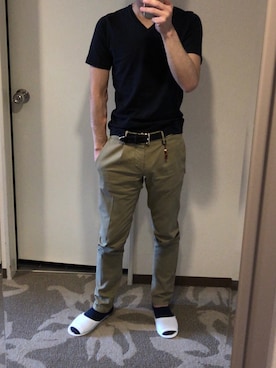 「家族旅行」｜RTさん（メンズ・177cm）の春コーディネート