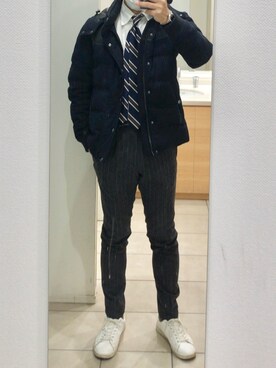「Giab's（ジャブス）のアイテム」を使った、RTさん（メンズ・177cm）の冬コーディネート