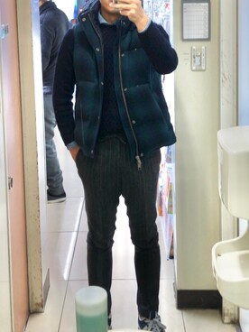 「Giab's（ジャブス）のアイテム」を使った、RTさん（メンズ・177cm）の冬コーディネート