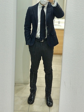 「Giab's（ジャブス）のアイテム」を使った、RTさん（メンズ・177cm）の冬コーディネート