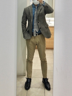 「SIVIGLIA（シビリア）のアイテム」を使った、RTさん（メンズ・177cm）の春コーディネート