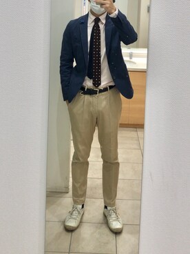 「Giab's（ジャブス）のアイテム」を使った、RTさん（メンズ・177cm）の春コーディネート