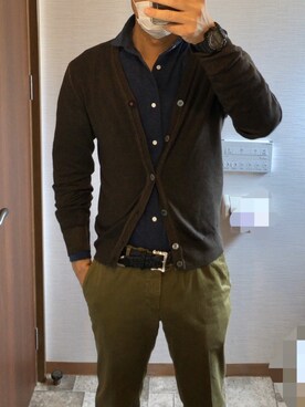 「アイテム（その他小物、ブルー系）」を使った、RTさん（メンズ・177cm）の春コーディネート