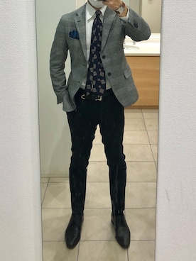 「JOHN COMFORT（ジョンコンフォート）のアイテム」を使った、RTさん（メンズ・177cm）の冬コーディネート