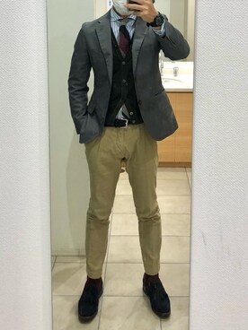 「SIVIGLIA（シビリア）のアイテム」を使った、RTさん（メンズ・177cm）の冬コーディネート