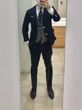 「JOHN COMFORT（ジョンコンフォート）のアイテム」を使った、RTさん（メンズ・177cm）の春コーディネート