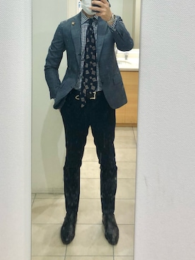 「JOHN COMFORT（ジョンコンフォート）のアイテム」を使った、RTさん（メンズ・177cm）の春コーディネート