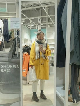 「UNIQLO（ユニクロ）の50色ソックス（消臭機能付き）（ソックス/靴下）」を使った、yeskikoさん（レディース・158cm）の冬コーディネート