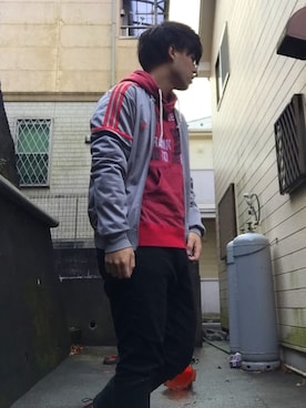 「Drift Rage（ドリフトレイジ）のアイテム」を使った、ゆーやさん（メンズ・175cm）の冬コーディネート