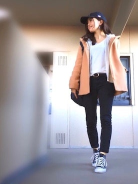 「index（インデックス）のアイテム（その他アウター）」を使った、ずんさん（レディース・160cm）の冬コーディネート