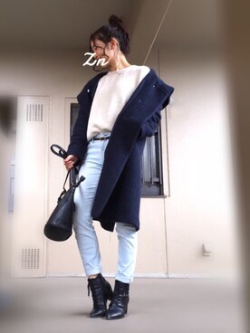 「index（インデックス）のアイテム（その他アウター）」を使った、ずんさん（レディース・160cm）の冬コーディネート