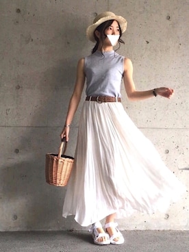 ずんさん（レディース・161cm）の夏コーディネート