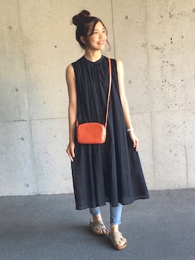 「Daniel Wellington（ダニエルウェリントン）の販売終了 クラシックペティット ボンダイ 32mm（アナログ腕時計）」を使った、ずんさん（レディース・161cm）の春コーディネート