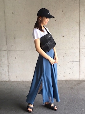 「UNGER（アンガー）のアイテム」を使った、ずんさん（レディース・161cm）の夏コーディネート