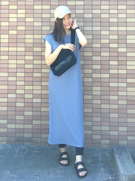 「リブ　」｜「アイテム（腕時計）」を使った、ずんさん（レディース・161cm）の夏コーディネート