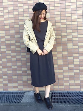 「index（インデックス）のアイテム（帽子）」を使った、ずんさん（レディース・161cm）の秋コーディネート