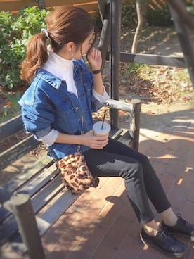 「襟抜き」｜ずんさん（レディース・161cm）の秋コーディネート