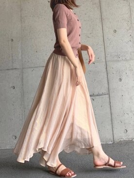 「アンポケット」｜ずんさん（レディース・161cm）の夏コーディネート