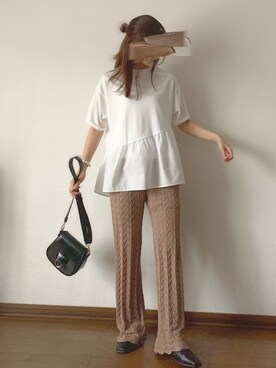 「Daniel Wellington（ダニエルウェリントン）の販売終了 クラシックペティット ボンダイ 32mm（アナログ腕時計）」を使った、ずんさん（レディース・161cm）の春コーディネート