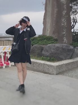 「GOGOSING（ゴゴシング）のアイテム（オールインワン・サロペット）」を使った、ゆかさん（レディース・161cm）の春コーディネート