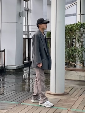 「GIORGIO ARMANI（ジョルジオアルマーニ）のアイテム（ジャケット/アウター）」を使った、Ryota Okuboさん（メンズ・171cm）の春コーディネート