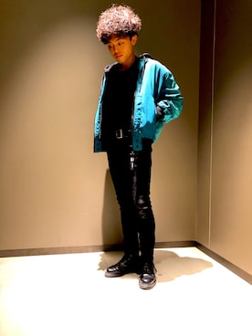 「Dr. Martens（ドクターマーチン）のアイテム（ブーティ）」を使った、　Ryujiさん（メンズ・168cm）の冬コーディネート