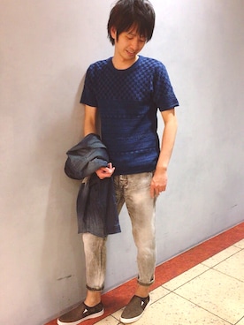 まつしまさん（メンズ・178cm）の春コーディネート