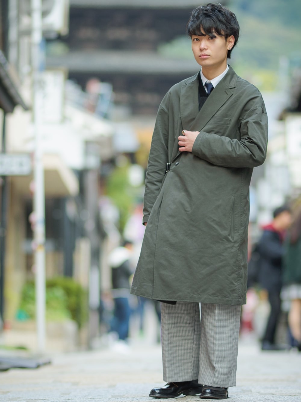 THE RERACS 深緑 チェスターコート