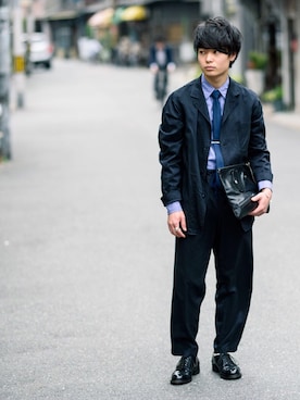 「Makers（メイカーズ）のアイテム」を使った、ryotaさん（メンズ・160cm）の冬コーディネート
